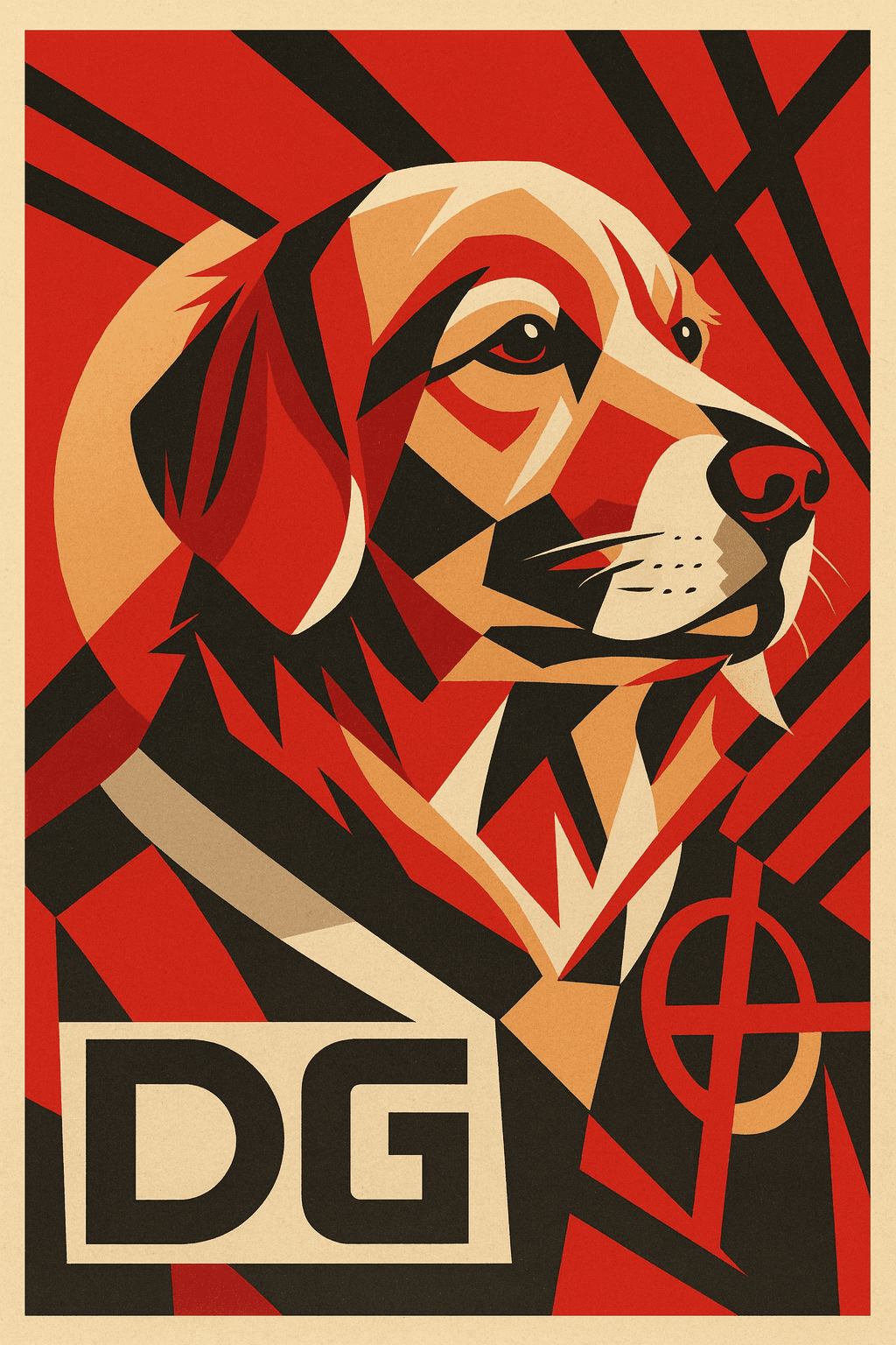 Constructivism Art Portrait Style Preview